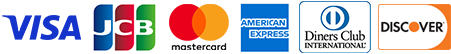 VISA,JCB,mastercard,American Express,Diners Club, Discover